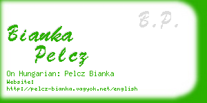 bianka pelcz business card